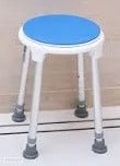 Swivel shower stool