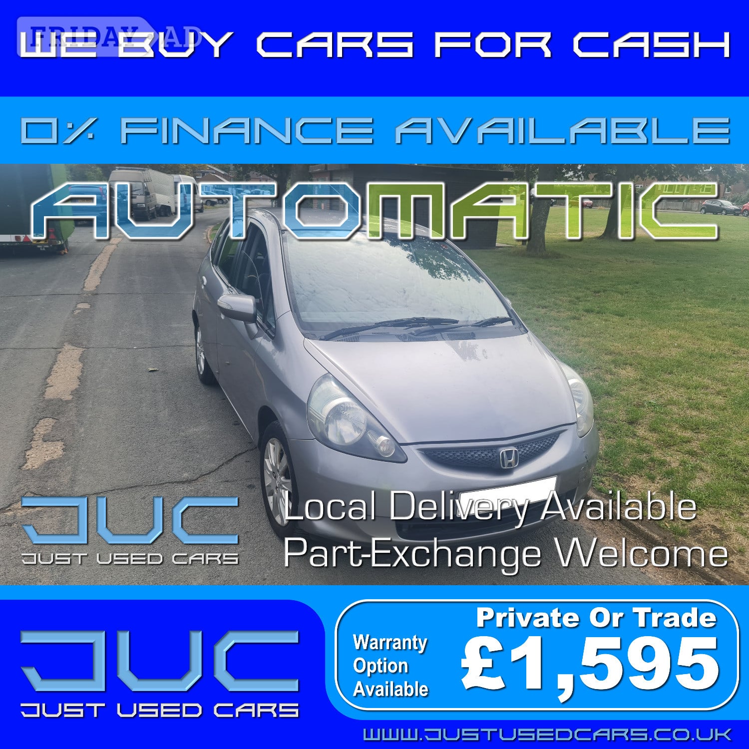 Honda Jazz 1.4 SE Auto CVT (Automatic Petrol)5 Reg 2005 in Lewes