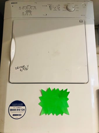 Beko 7kg load vented tumble dryer 
