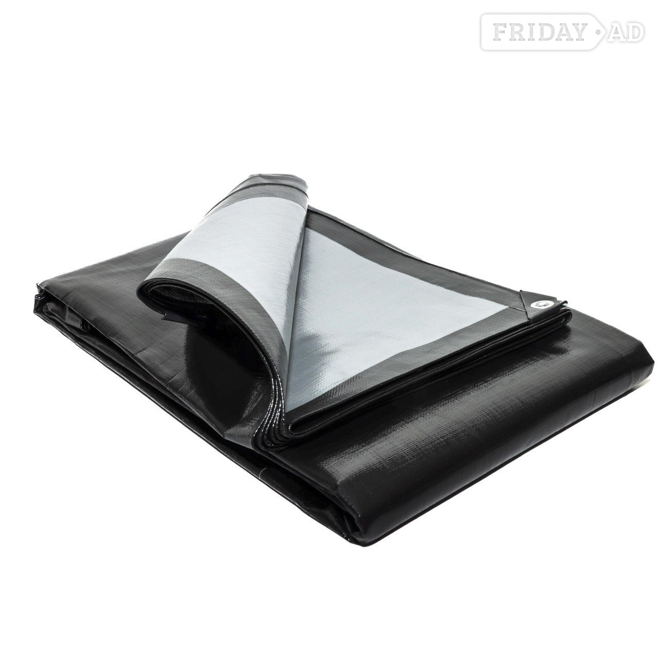 270gsm Heavy Weight Black/Silver Tarpaulins - Garden in Denham