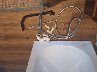 Kartell G Vit G4k Acrylic bath. Mixer tap, shower and waste