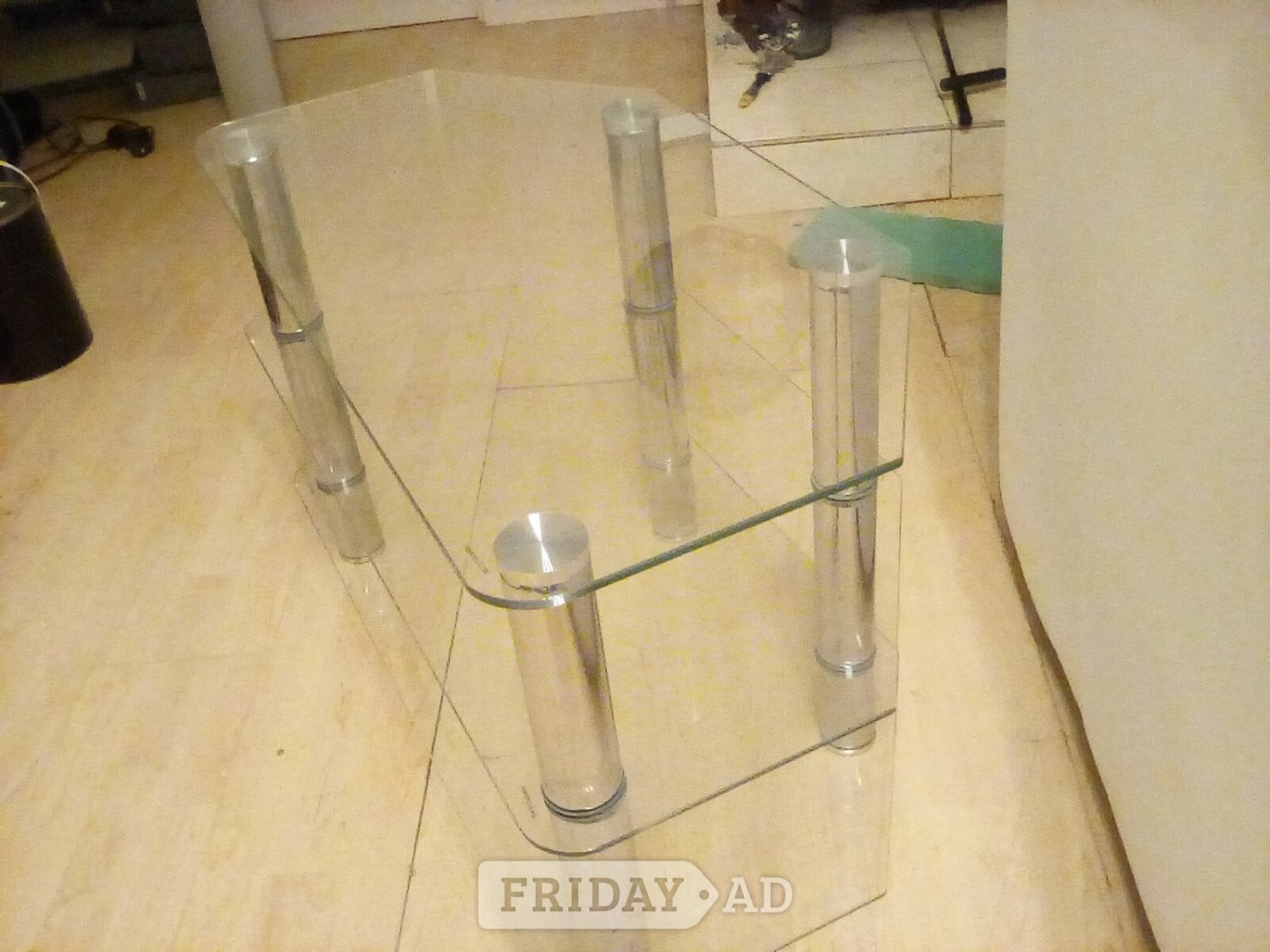 Glass corner tablek in Swansea