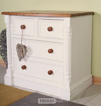 Delivery Options - Shabby Chic Pine Chest Of Drawers