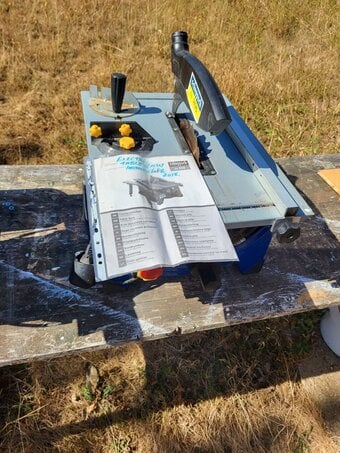 scheppach table saw working order