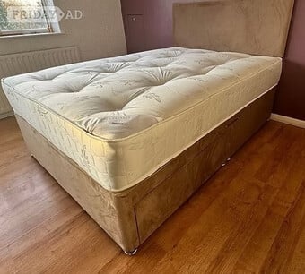 SUPER TUFT ORTHOPAEDIC DIVAN BASE AND 10/11 INCH MATTRESS -DOUBLE