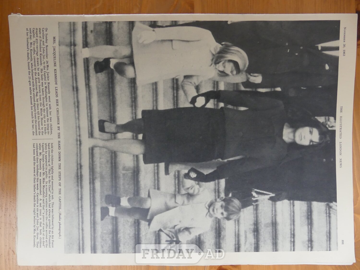 Bristol J F Kennedy Assassination - The Illustrated London News Nov 1963