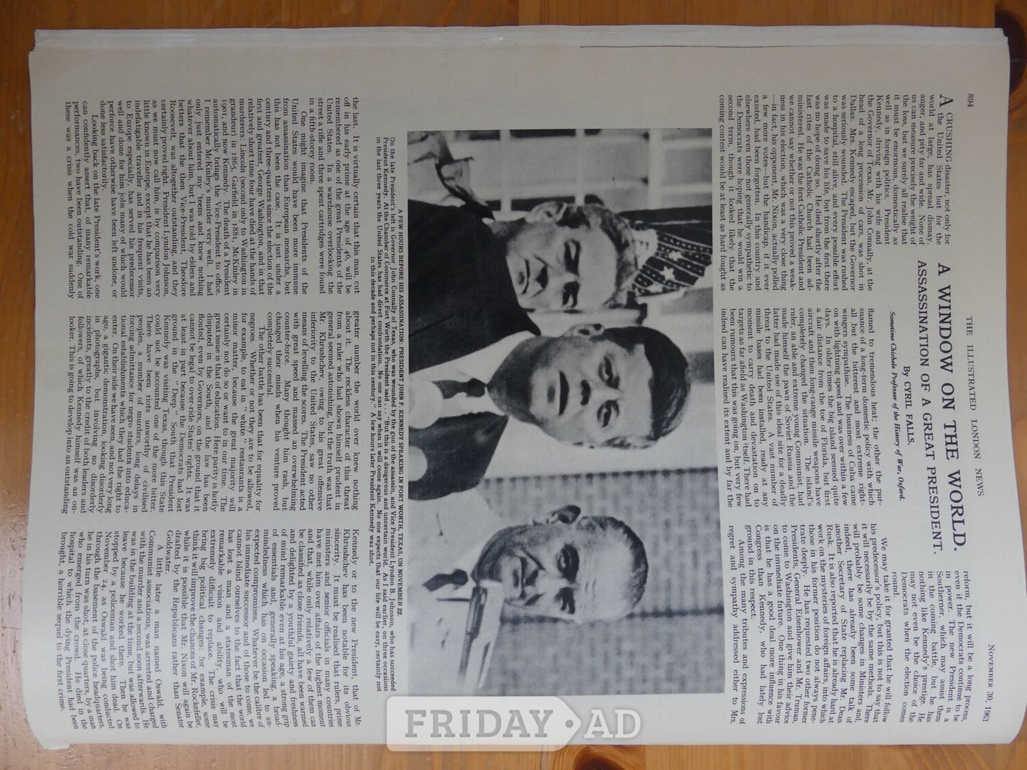 J F Kennedy Assassination - The Illustrated London News Nov 1963 - Movies, Games, Books & Music in Bristol