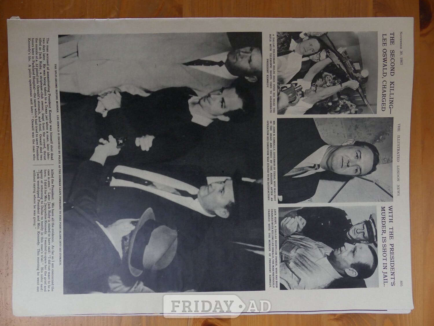 J F Kennedy Assassination - The Illustrated London News Nov 1963 - Movies, Games, Books & Music