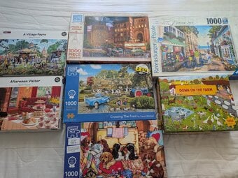 Seven Jigsaw Puzzles 