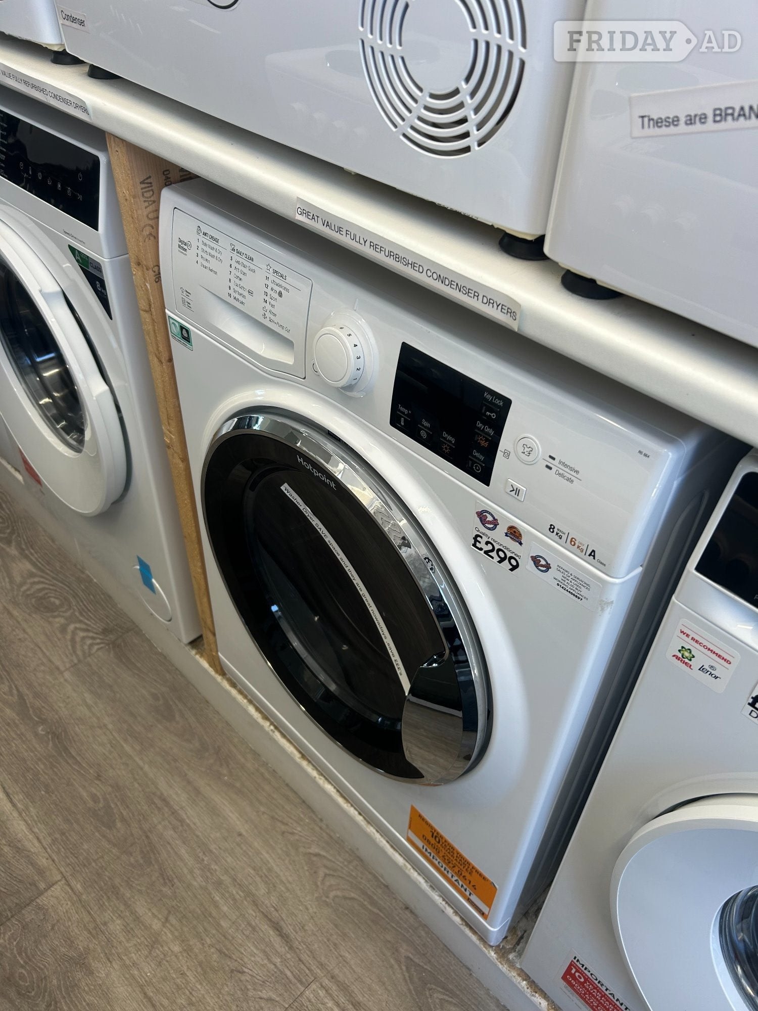 HOTPOINT 8KG WASHER DRYER - Home Appliances in St. Leonards-On-Sea