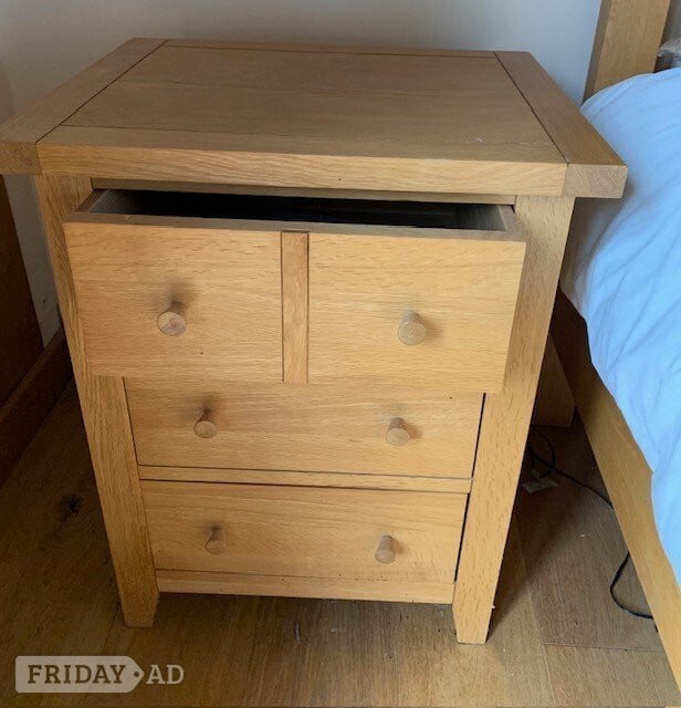 Weymouth Modern 'FURNITURE VILLAGE' Solid Oak Bedroom Furniture Set 
