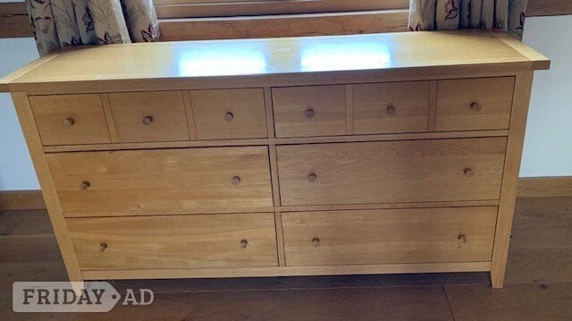 Modern 'FURNITURE VILLAGE' Solid Oak Bedroom Furniture Set  - Furniture in Weymouth