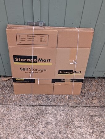 Storage boxes, cardboard