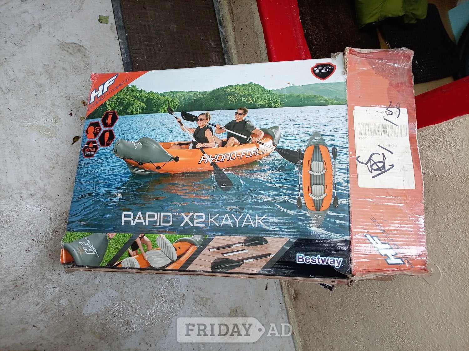 Hove Inflatable 2person kiyak not used with pump and padles