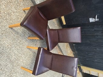 Dining chairs faux leather