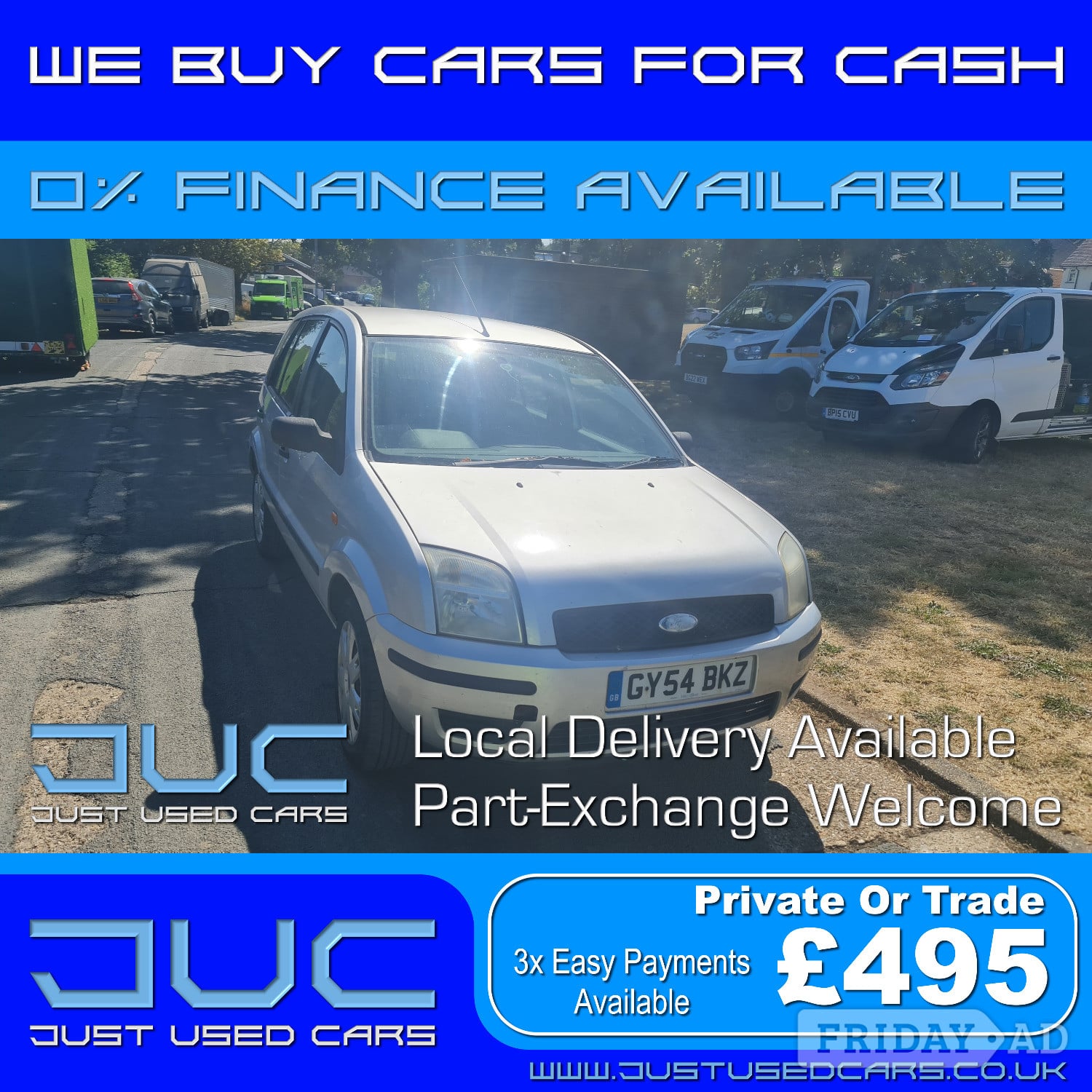 Ford Fusion 2 1.4 (Manual Petrol) 54 Reg 2004 134,240 miles in Lewes
