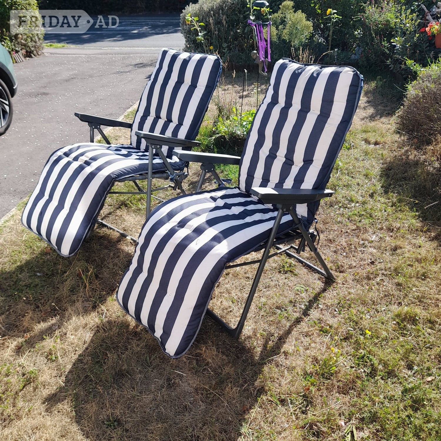 Gosport 2x Reclining Garden Chairs