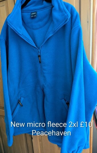 New fleece jacket 2xl blue 