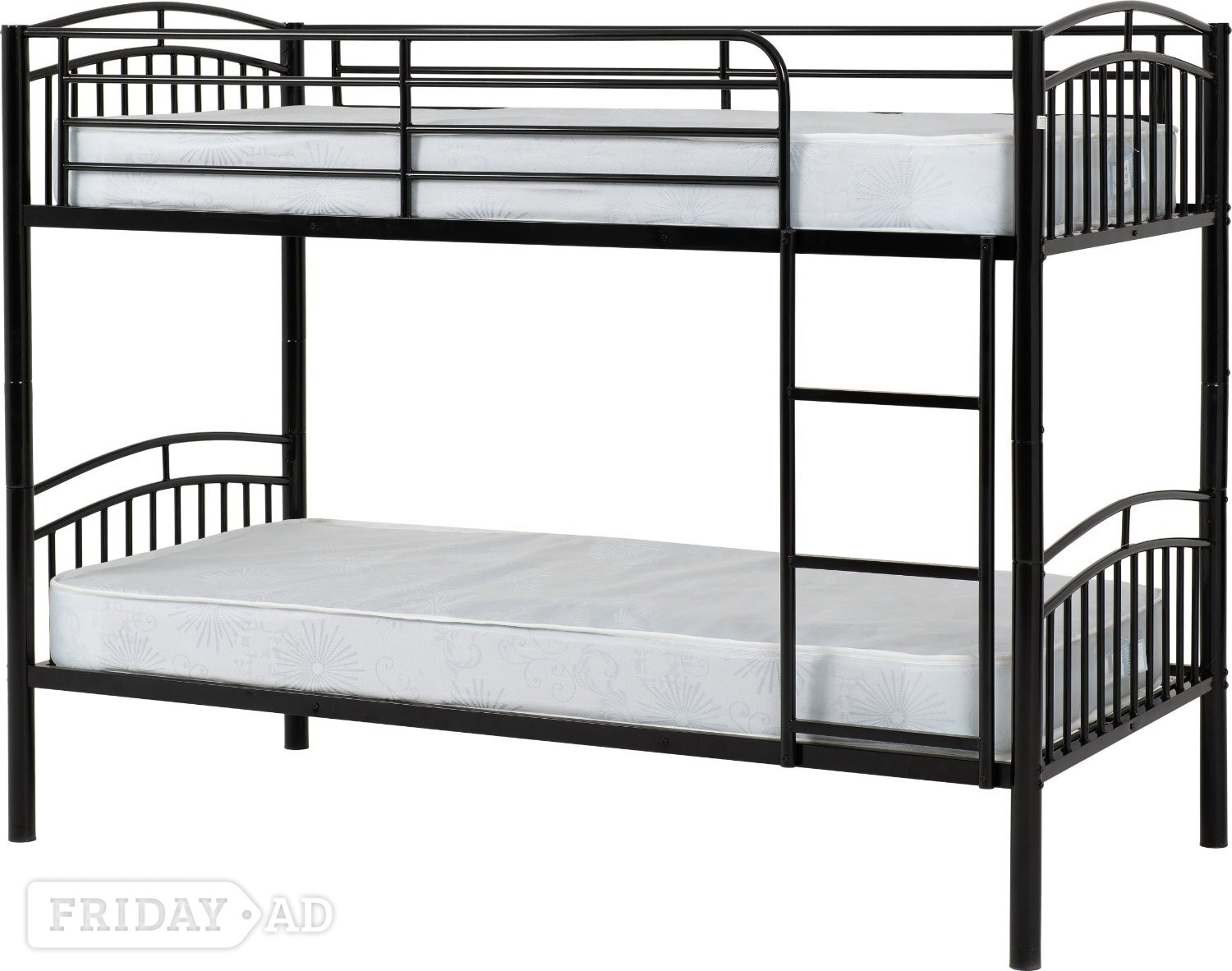 VENTURA BLACK BUNKS FRAME ONLY 