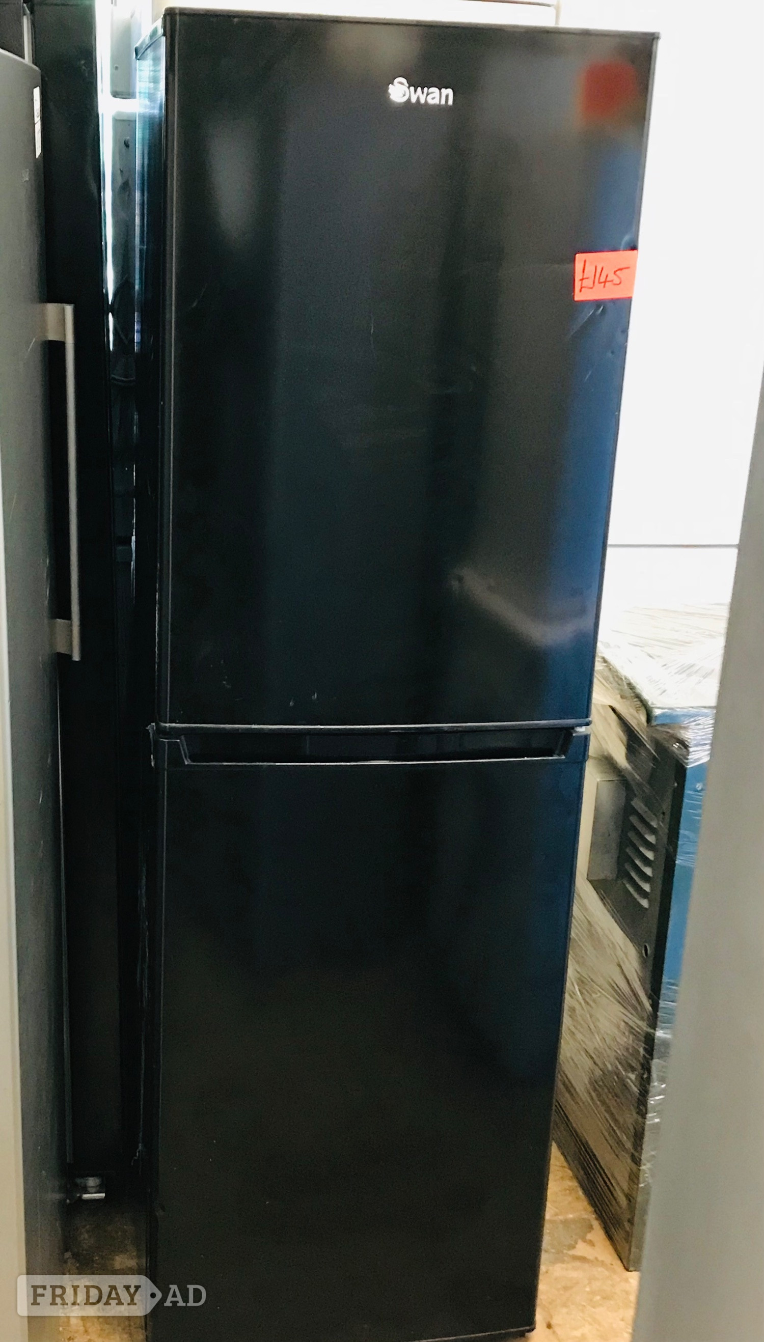 Swan black fridge freezer  in St. Albans