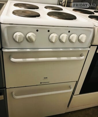 CREDA WHITE COLOUR 50CM ELECTRIC COOKER WITH DOUBLE OVEN 