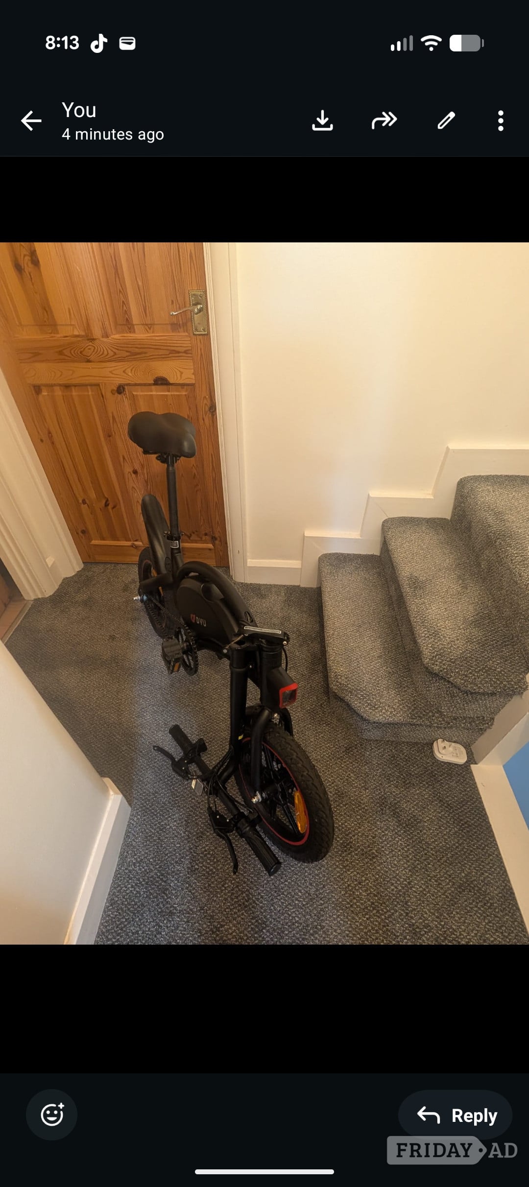 Folding electric DYU bike, low mileage £220 ono - Bicycles in Brighton
