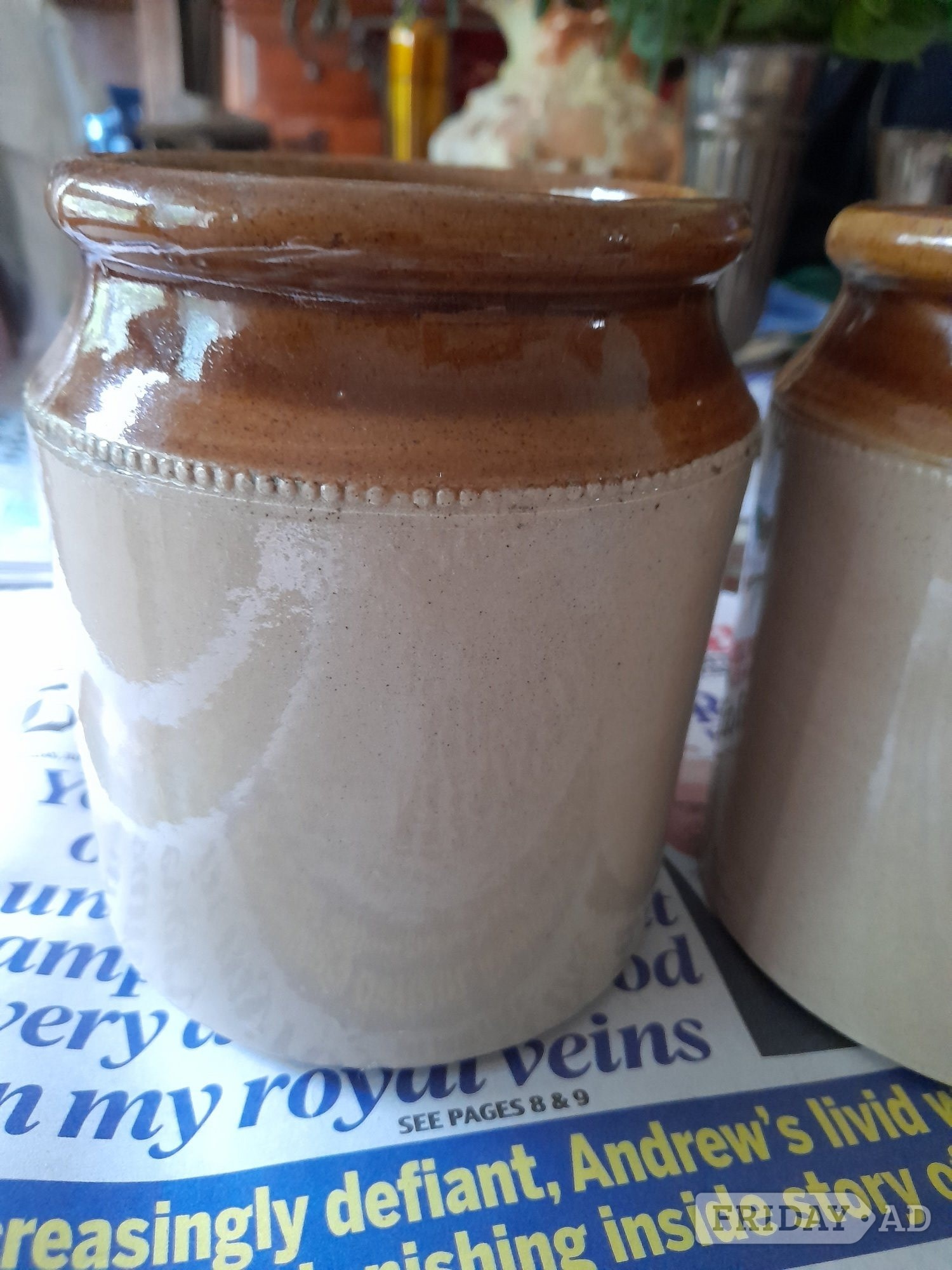 Two stone storage jars in Eastbourne