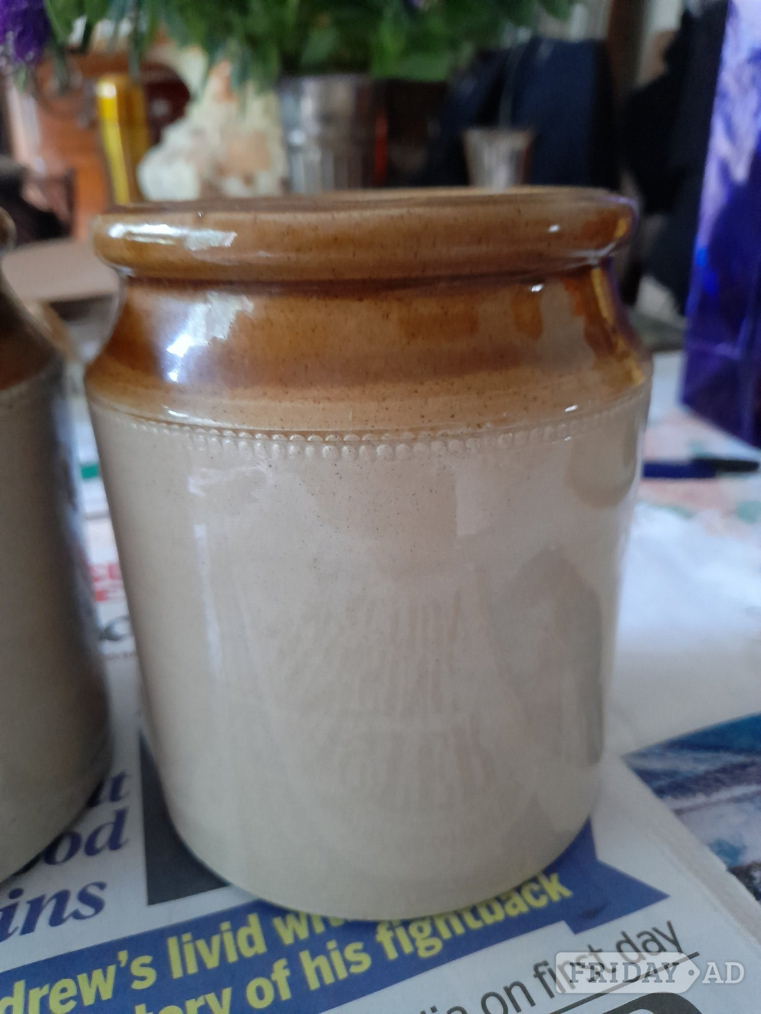 Eastbourne Two stone storage jars