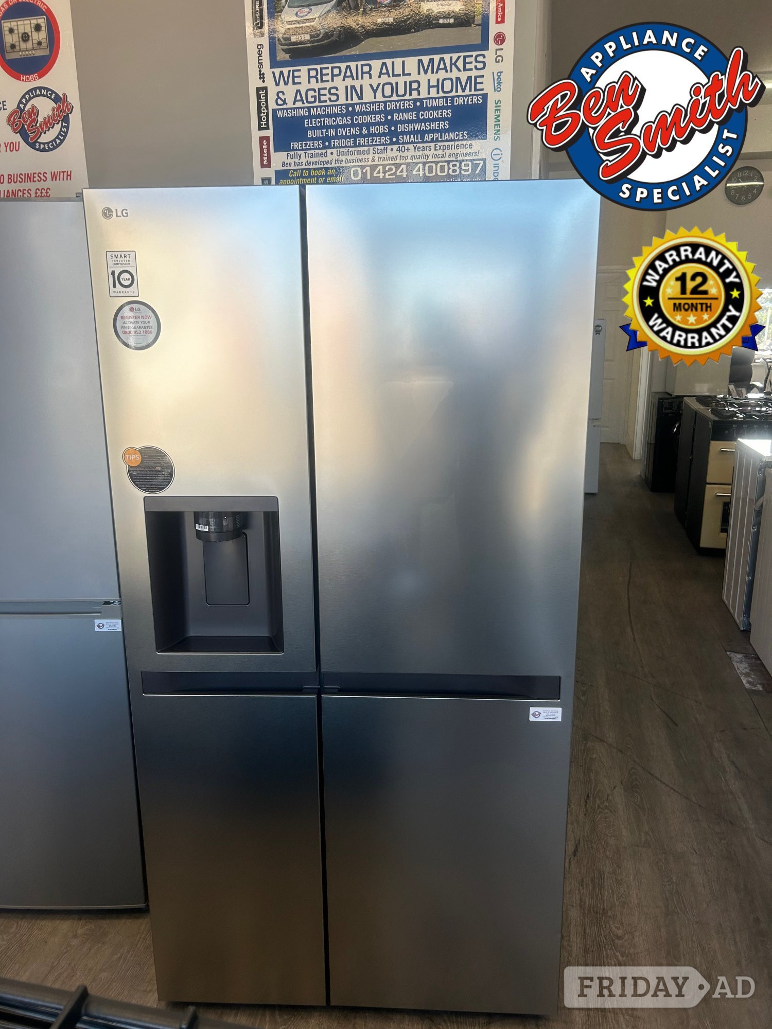 BRAND NEW!! LG AMERICAN FRIDGE in St. Leonards-On-Sea
