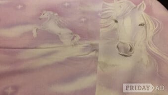 Girls horse single bed set