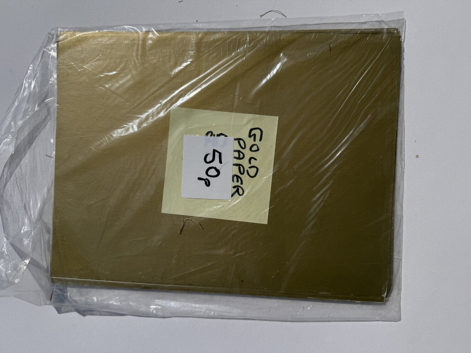 Worthing A4 white card only 50p