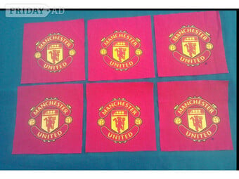 Manchester Football (the red team) patchwork pieces X6.