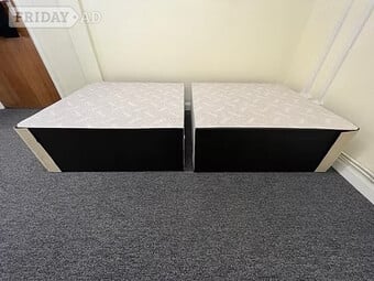 SINGLE DIVAN BASE (SPLIT BASE) 2 drawers & 20 inch hb