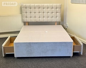 KING DIVAN BASE 2 DRAWERS AND DEEP CUBED HB