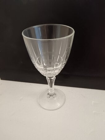 Vintage Wine Glasses with Pattern
