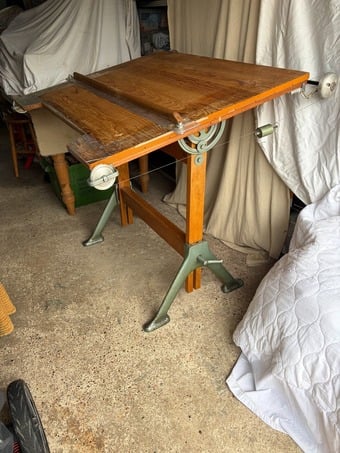 Vintage Architect's Table