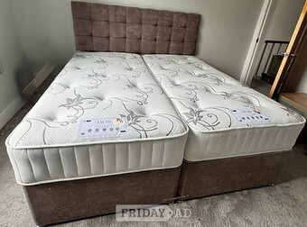 LYON MEMORY MATTRESS WITH DIVAN BASE WITH 2 DRAWERS - SUPER KING