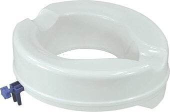 Aidapt (4") Elevation Raised Comfortable Toilet Seat Easy F