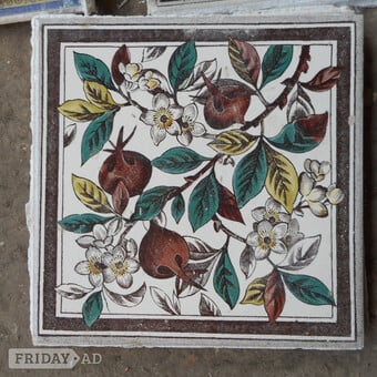 24 Old Pre-Used Ceramic Tiles by Original Styles