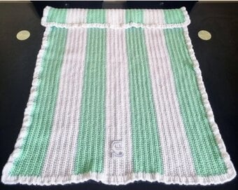 Crochet Baby Blanket, Personalised