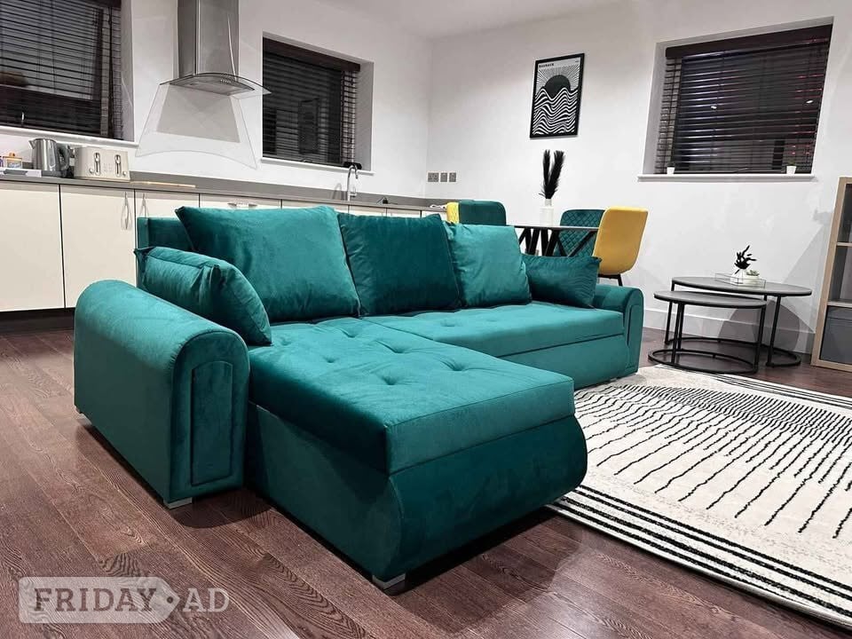 Berlin - Corner Sofa Bed with Underneath Storage for Sale