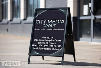 A frame custom signs