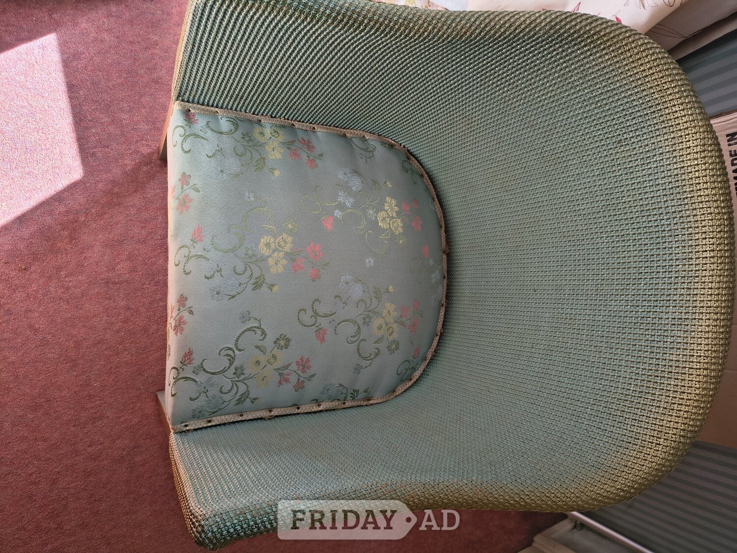 Buckingham MUST BE SOLD 1960's Lloyd Loom/ Sirrom Style table and chair