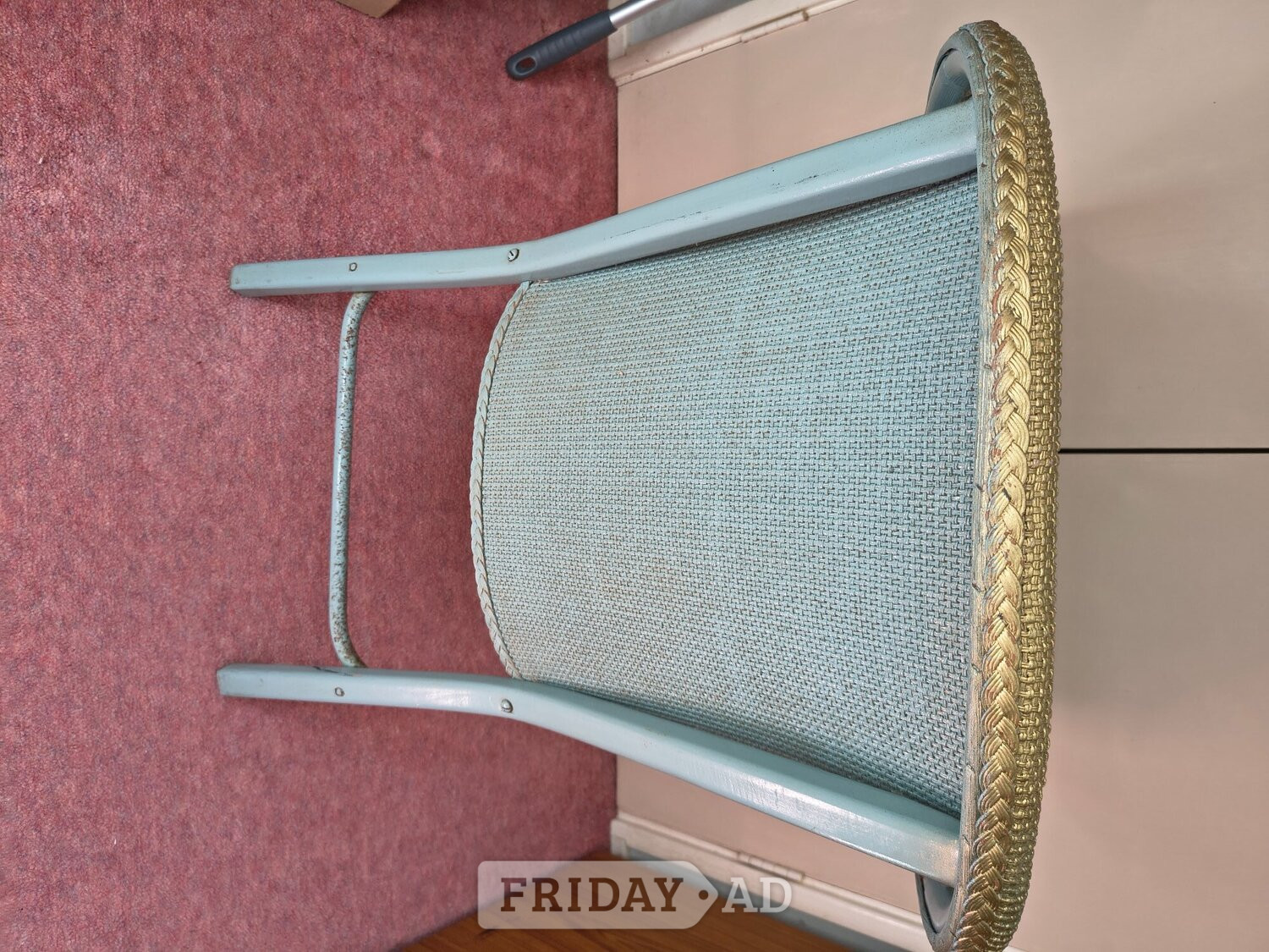 MUST BE SOLD 1960's Lloyd Loom/ Sirrom Style table and chair - Furniture