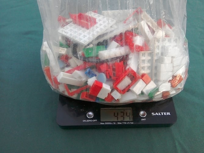 Toy building blocks.