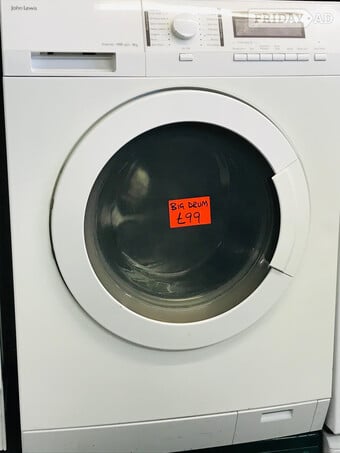 John Lewis 8KG load big size drum washing machine 