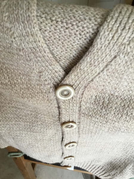 Hand knitted cardigan