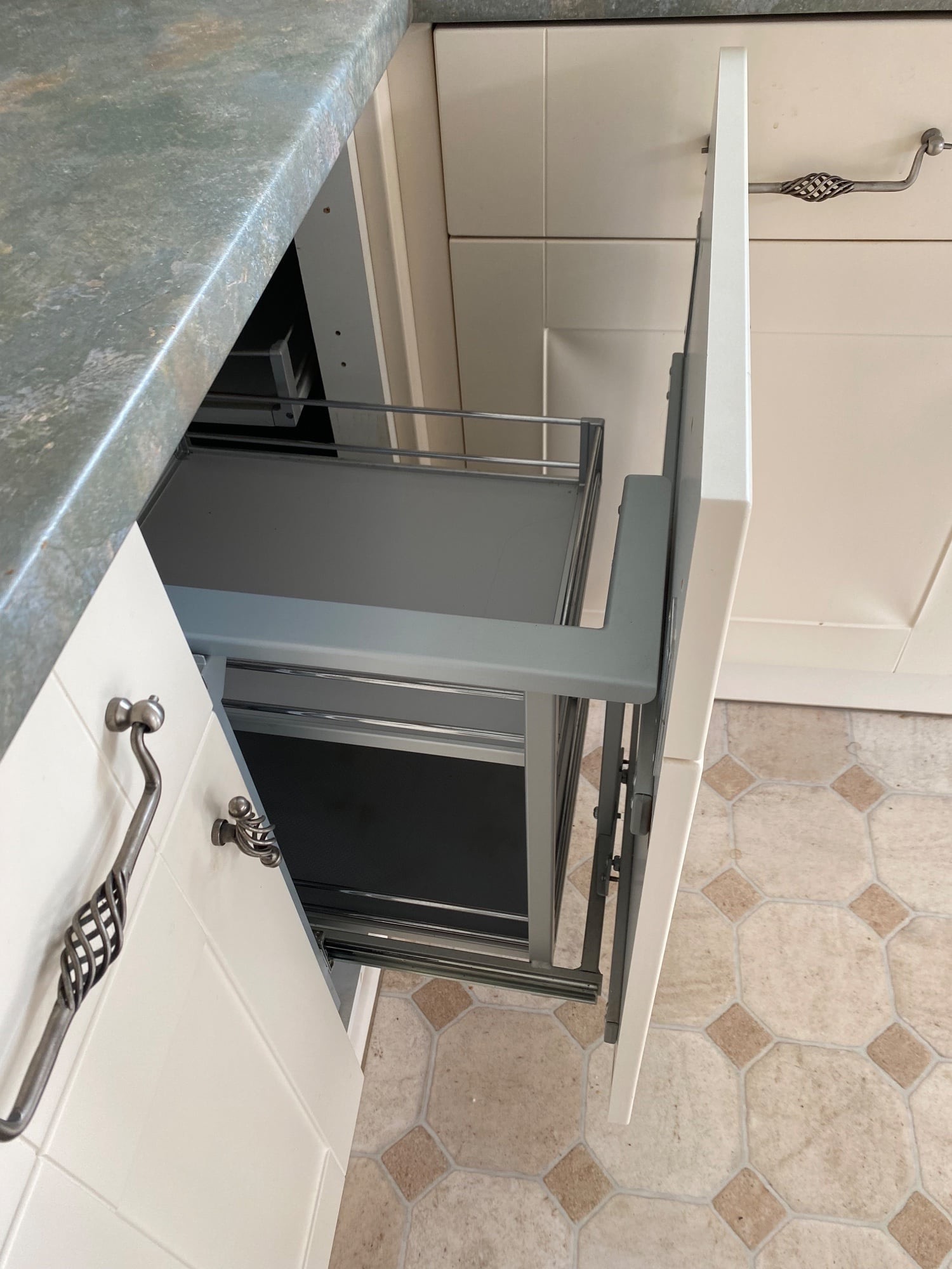 Internal kitchen drawer baskets and Blind corner organiser