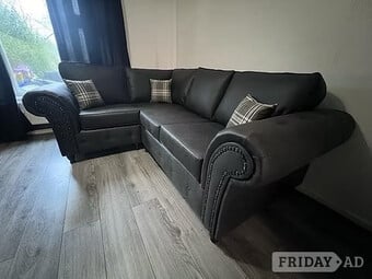 1 CORNER 2 OAKLAND SOFA IN GLENEAGLES CHARCOAL FABRIC