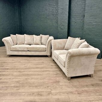 Harrison 3+2 Seater Sofa With Scatter Back Cushions For Sale 